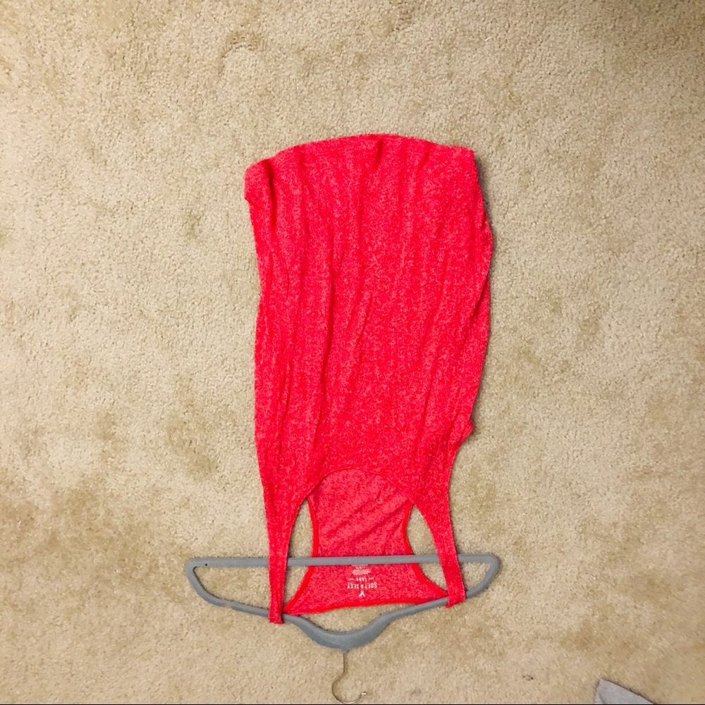 Coral American Eagle Racer back Tank!